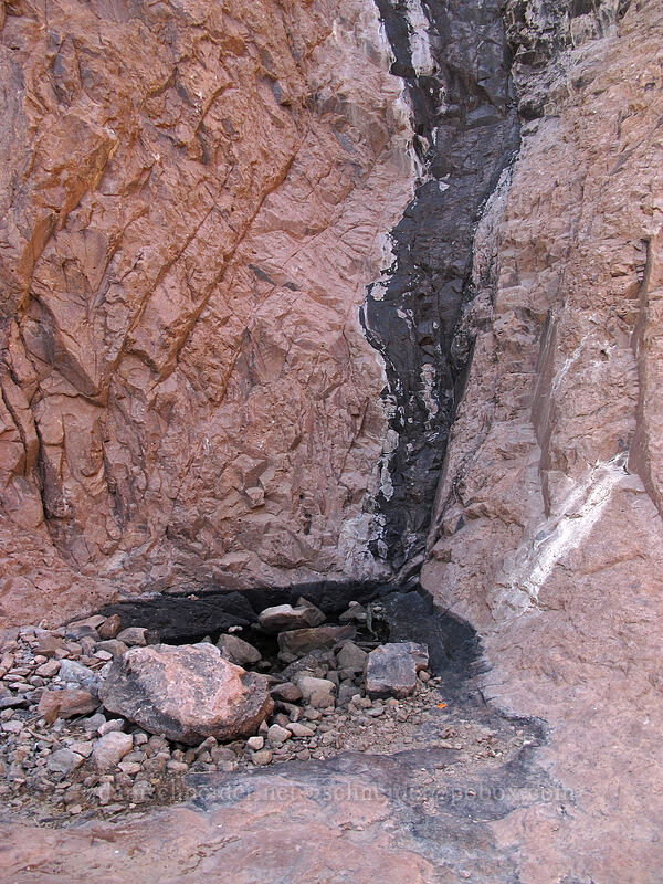 dry waterfall [Siphon Draw Trail, Superstition Wilderness, Pinal County, Arizona]