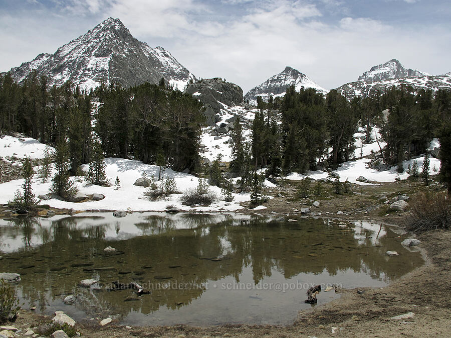 Peak 12744 & Bear Creek Spire [Little Lakes Valley Trail, John Muir Wilderness, Inyo County, California]
