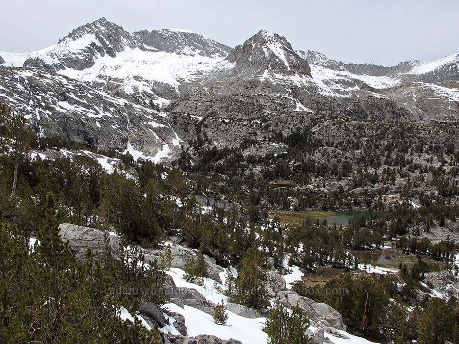 Mt. Dade, Mt. Abbot, & Gem Lakes [Morgan Pass, John Muir Wilderness, Inyo County, California]