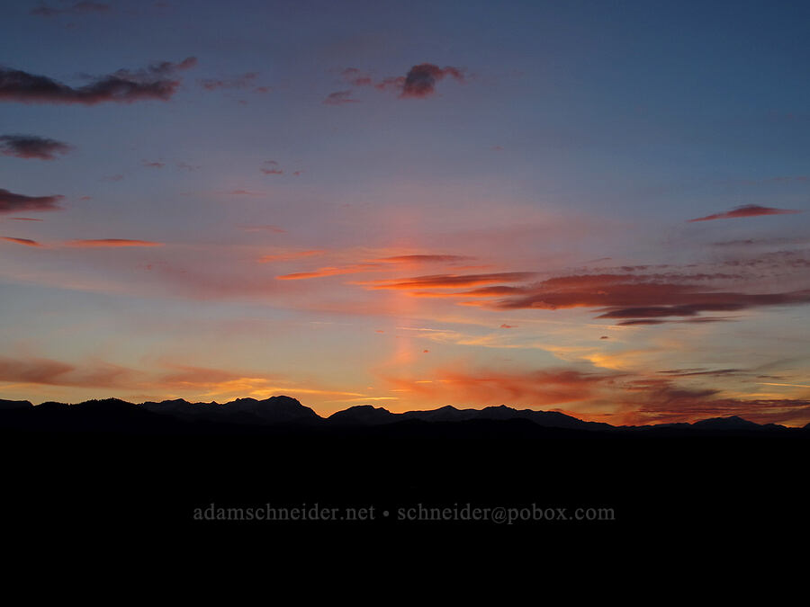 solar pillar [Wild Willy's Hot Spring, Long Valley Caldera, Mono County, California]