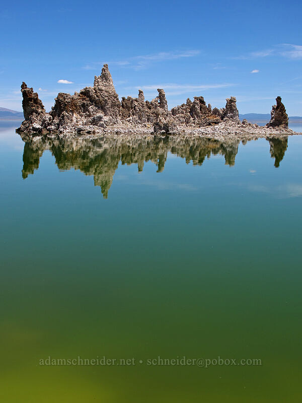 tufa formations, reflected [South Tufa Area, Mono Basin National Forest Scenic Area, Mono County, California]