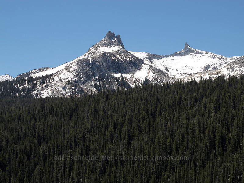 Unicorn Peak & the Cockscomb [Pothole Dome, Yosemite National Park, Tuolumne County, California]