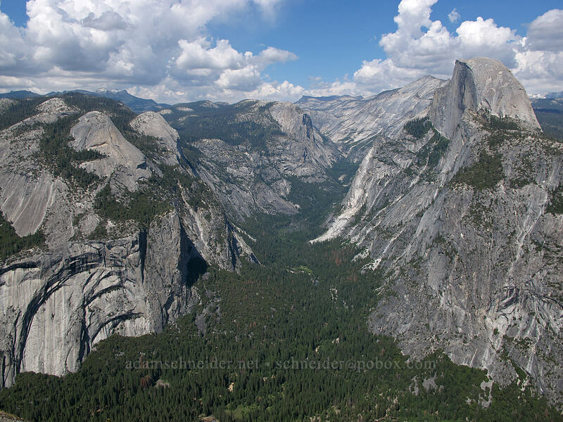 Tenaya Canyon & Half Dome [Glacier Point, Yosemite National Park, Mariposa County, California]