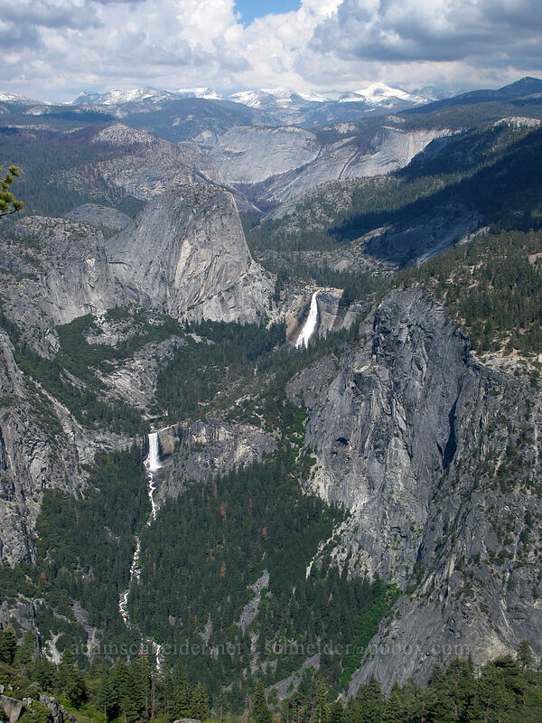 Nevada Falls & Vernal Falls [Washburn Point, Yosemite National Park, Mariposa County, California]