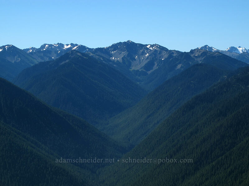 Lillian River Valley & McCartney Peak [Hurricane Ridge, Olympic National Park, Clallam County, Washington]