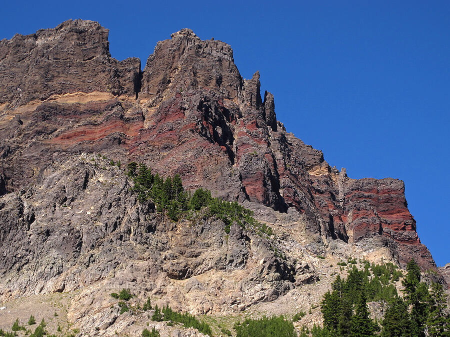 north end of Three-Fingered Jack [Canyon Creek Meadows, Mt. Jefferson Wilderness, Jefferson County, Oregon]