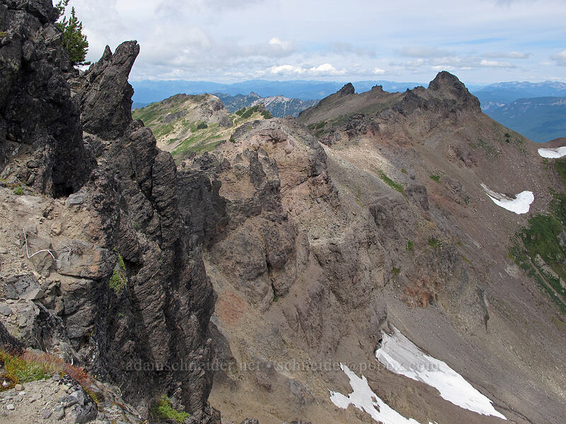 ridge north of Hawkeye Point [Hawkeye Point, Goat Rocks Wilderness, Lewis County, Washington]