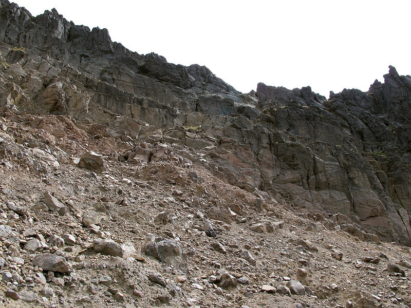 scramble route [below Hawkeye Point, Goat Rocks Wilderness, Lewis County, Washington]