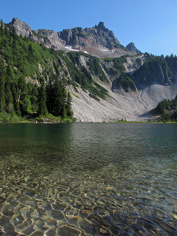 Unicorn Peak & Snow Lake [Snow Lake Camp, Mt. Rainier National Park, Lewis County, Washington]