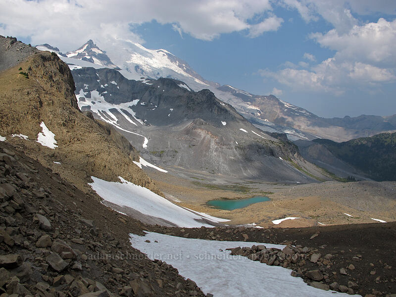 LIttle Tahoma, Meany Crest, & Mount Rainier [Wonderland Trail, Mt. Rainier National Park, Pierce County, Washington]