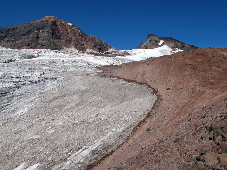 Middle Sister, Prouty Point, & Hayden Glacier [north of Hayden Glacier, Three Sisters Wilderness, Deschutes County, Oregon]