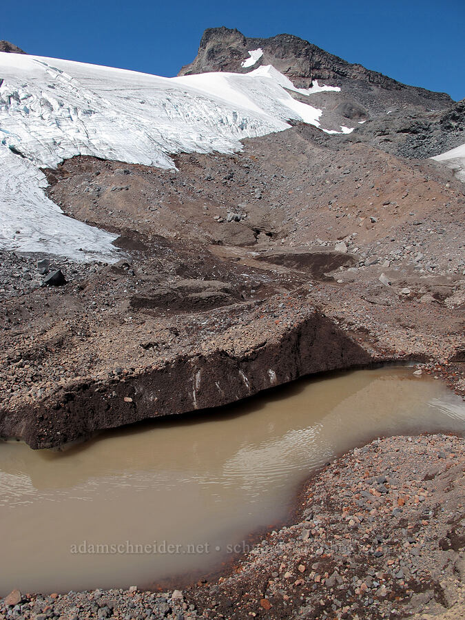north side of Hayden Glacier [north of Hayden Glacier, Three Sisters Wilderness, Deschutes County, Oregon]