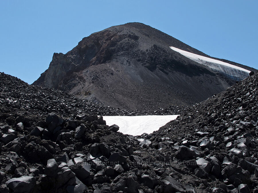 Middle Sister's north face [north of Middle Sister, Three Sisters Wilderness, Lane County, Oregon]