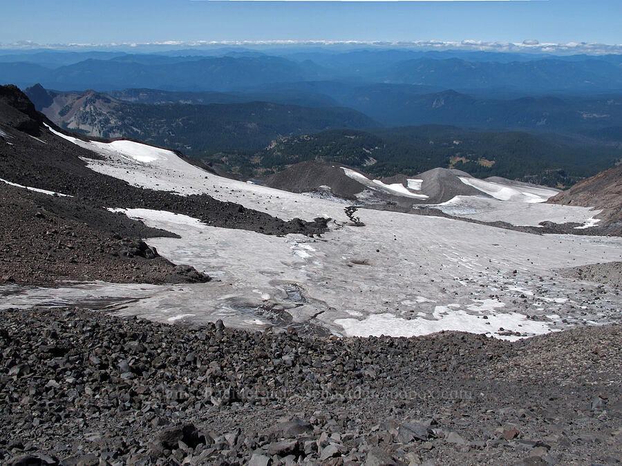 Renfrew Glacier [top of Hayden Glacier, Three Sisters Wilderness, Lane County, Oregon]