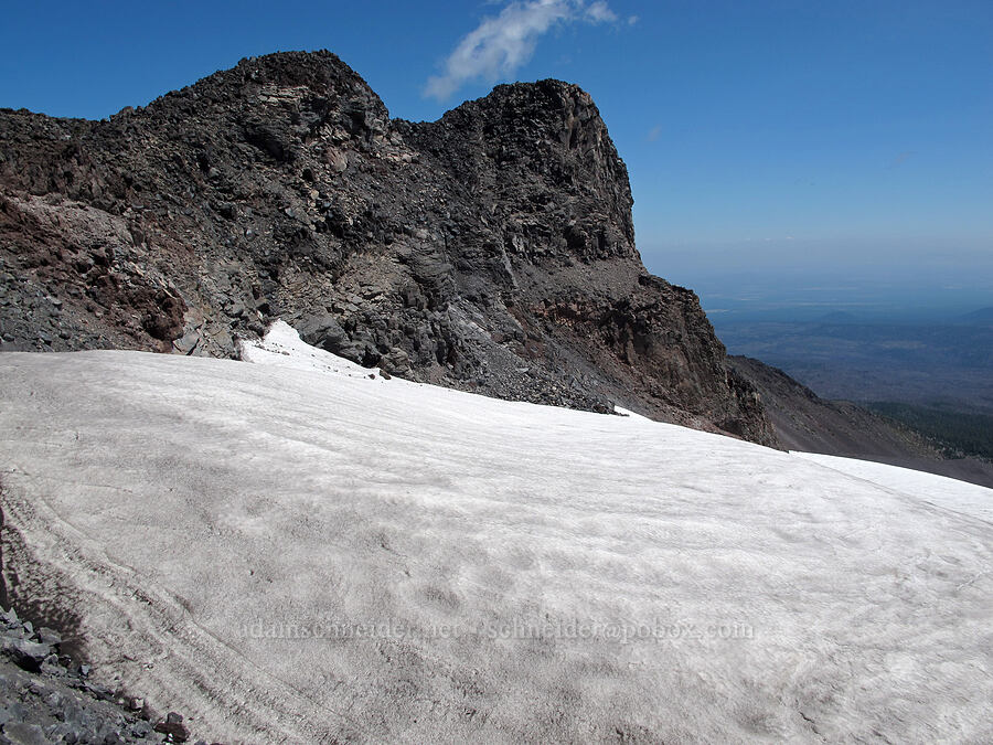 Prouty Point [top of Hayden Glacier, Three Sisters Wilderness, Lane County, Oregon]