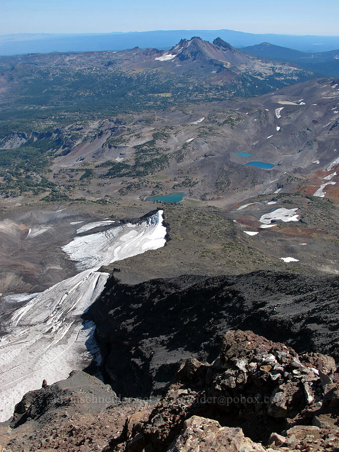 Middle Sister's southeast ridge [Middle Sister summit, Three Sisters Wilderness, Deschutes County, Oregon]