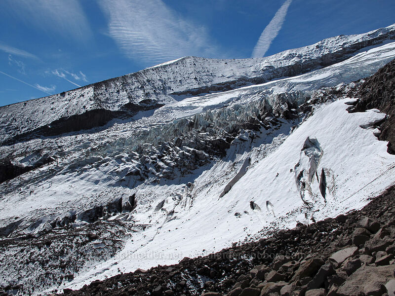 Eliot Glacier & Cooper Spur [Eliot Glacier moraine, Mt. Hood Wilderness, Hood River County, Oregon]
