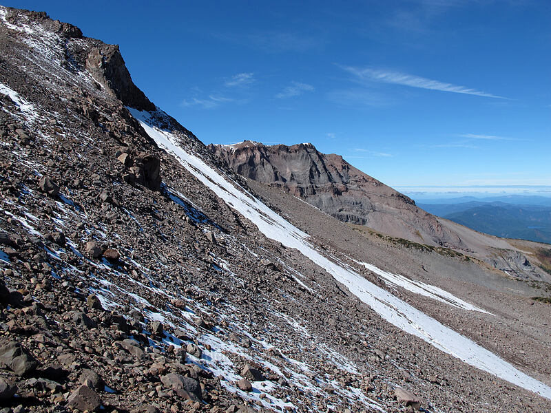 Barrett Spur & Langille Glacier [Langille Crags, Mt. Hood Wilderness, Hood River County, Oregon]