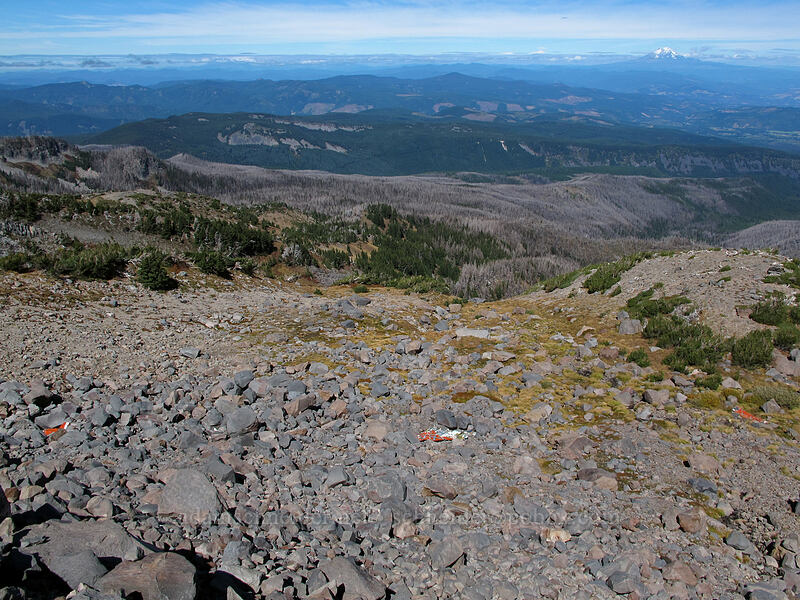 1975 Mooney plane crash wreckage [below Langille Glacier, Mt. Hood Wilderness, Hood River County, Oregon]