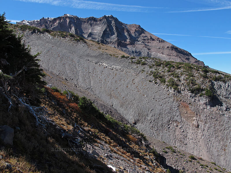 Barrett Spur & Compass Creek Valley [below Langille Glacier, Mt. Hood Wilderness, Hood River County, Oregon]