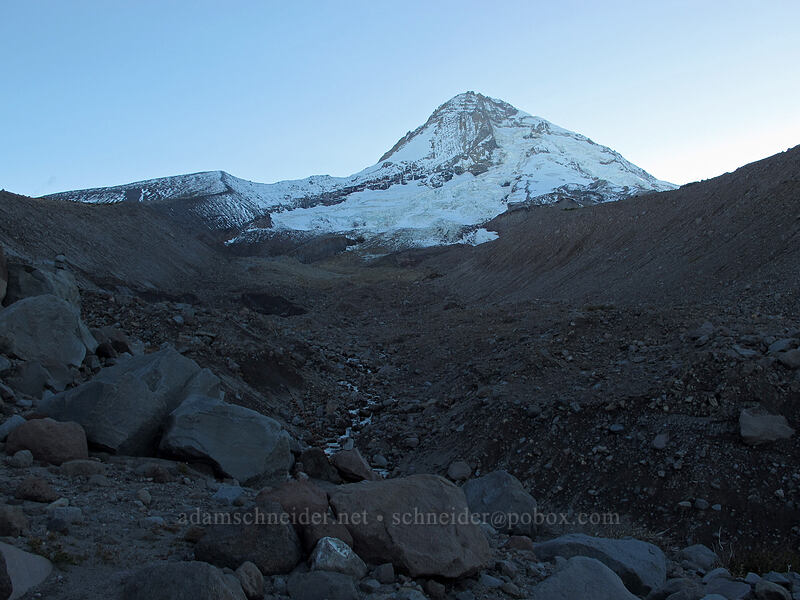 Mount Hood & Eliot Creek [Timberline Trail, Mt. Hood Wilderness, Hood River County, Oregon]