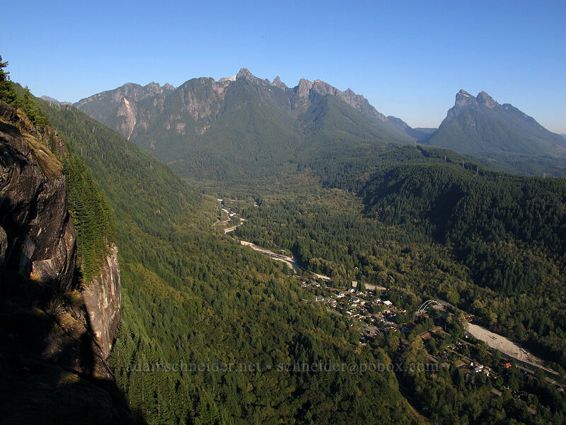 Gunn Peak, Baring Mountain, & Index [Index Town Wall, Index, Snohomish County, Washington]