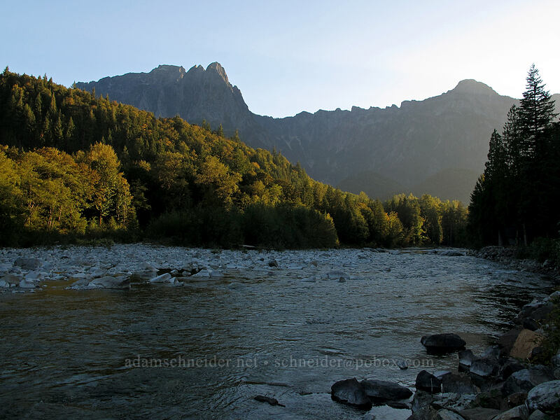 Mt. Index & North Fork Skykomish River [Avenue A, Index, Snohomish County, Washington]