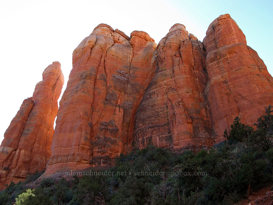 spires of Cathedral Rock [Cathedral Rock Trail, Coconino National Forest, Yavapai County, Arizona]