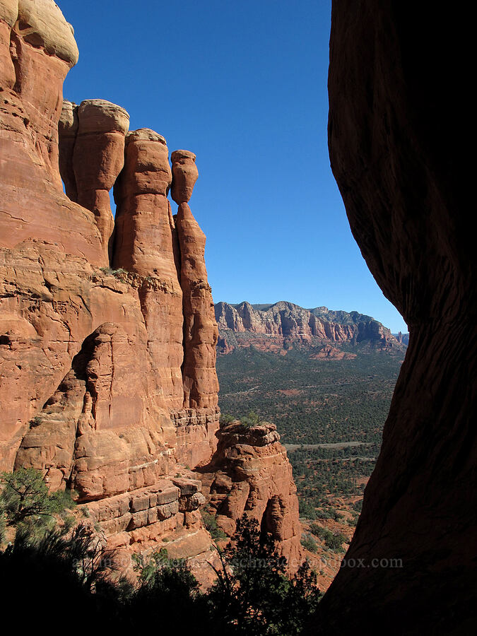 spires of Cathedral Rock [Cathedral Rock, Coconino National Forest, Yavapai County, Arizona]