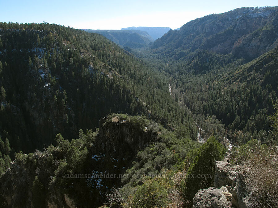 Oak Creek Canyon [Oak Creek Vista, Coconino National Forest, Coconino County, Arizona]