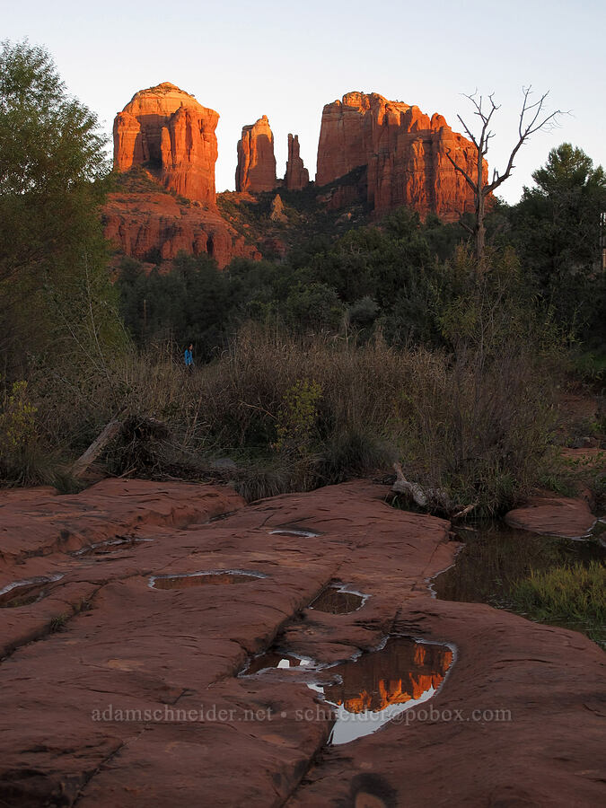 Cathedral Rock at sunset [Baldwin Trail, Coconino National Forest, Yavapai County, Arizona]