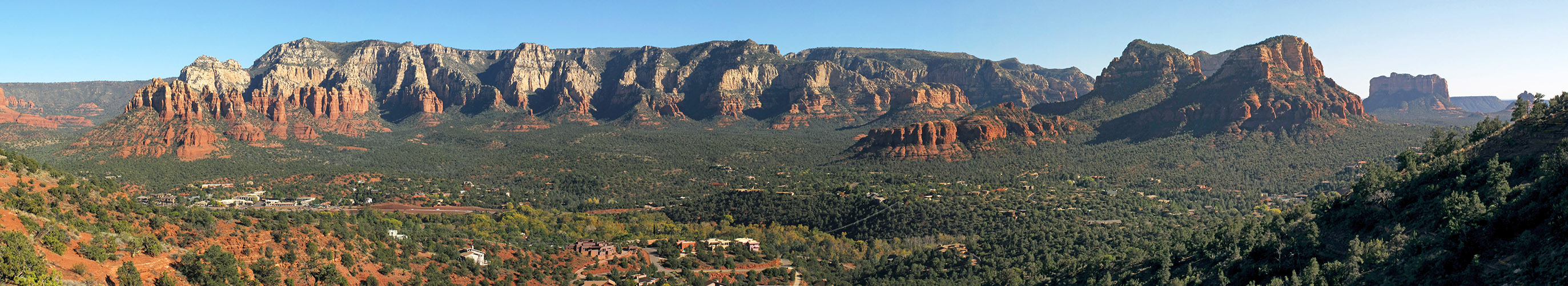 Sedona panorama [Airport Saddle, Sedona, Yavapai County, Arizona]