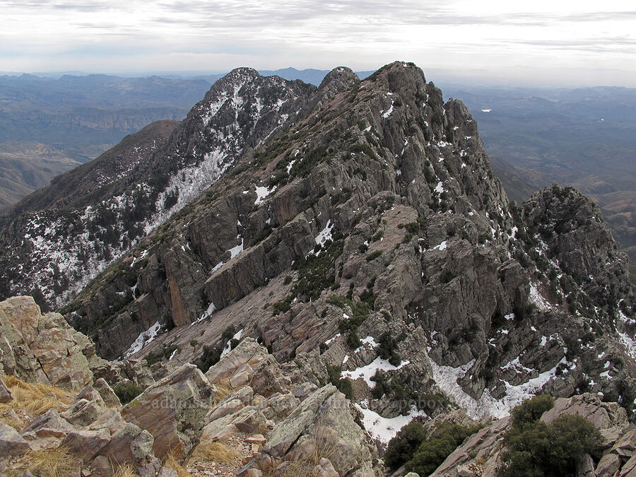 the rest of the Four Peaks [Brown's Peak summit, Tonto National Forest, Maricopa County, Arizona]