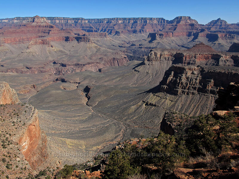 Brahma Temple & Tonto Platform [Cedar Ridge, Grand Canyon National Park, Coconino County, Arizona]