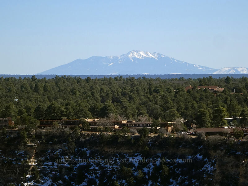 San Francisco Peaks [Trailview Overlook, Grand Canyon National Park, Coconino County, Arizona]