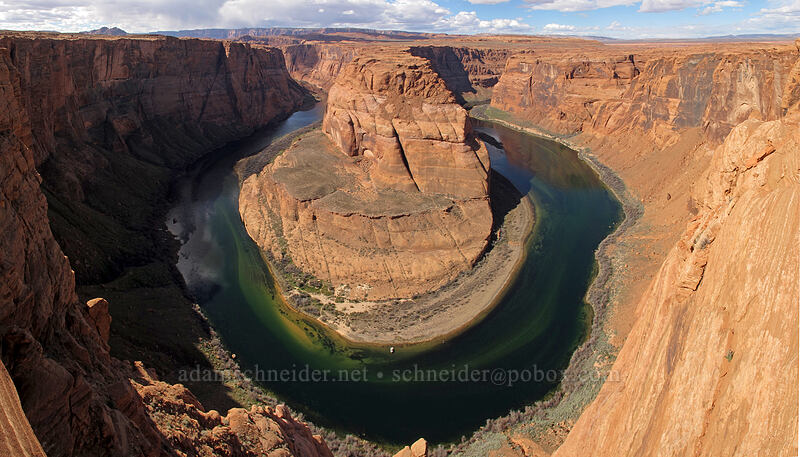 Horseshoe Bend panorama [Horseshoe Bend Trail, Glen Canyon National Recreation Area, Coconino County, Arizona]