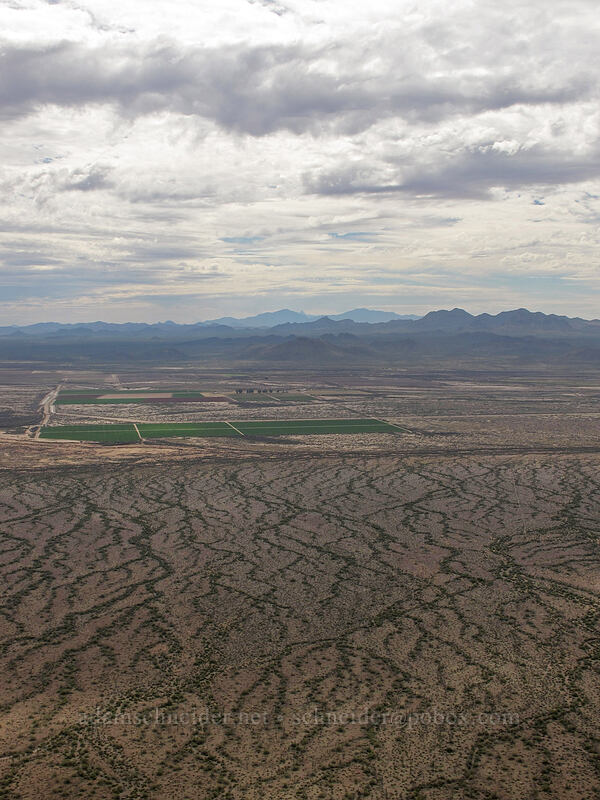 view to the south [Picacho Peak summit, Picacho Peak State Park, Pinal County, Arizona]