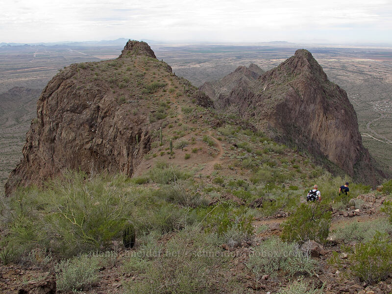 middle of Picacho Peak [Picacho Peak summit, Picacho Peak State Park, Pinal County, Arizona]