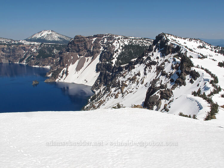 Mt. Scott, Dutton Cliff, & Applegate Peak [Garfield Peak summit, Crater Lake National Park, Klamath County, Oregon]