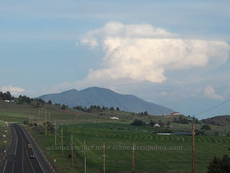 distant thunderstorm [Highway 140, Klamath County, Oregon]