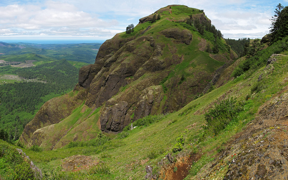 Saddle Mountain panorama [Saddle Mountain Trail, Clatsop County, Oregon]