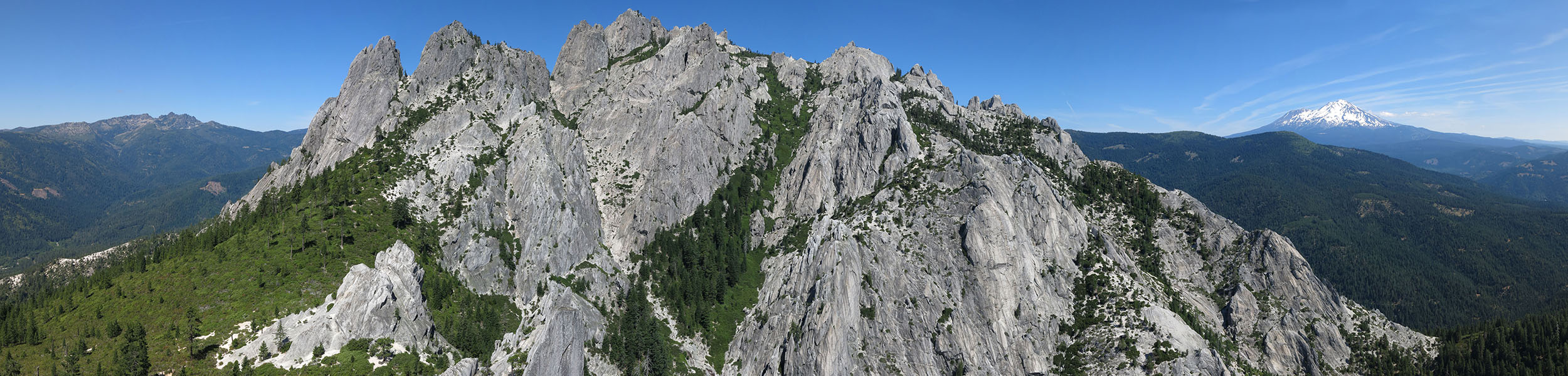 Castle Crags panorama [Castle Dome, Castle Crags Wilderness, Shasta County, California]