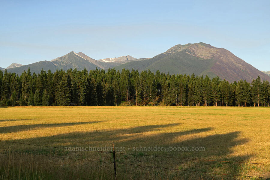 Bockman Peak, A Peak, & Mt. Snowy [U.S. Highway 2, Lincoln County, Montana]