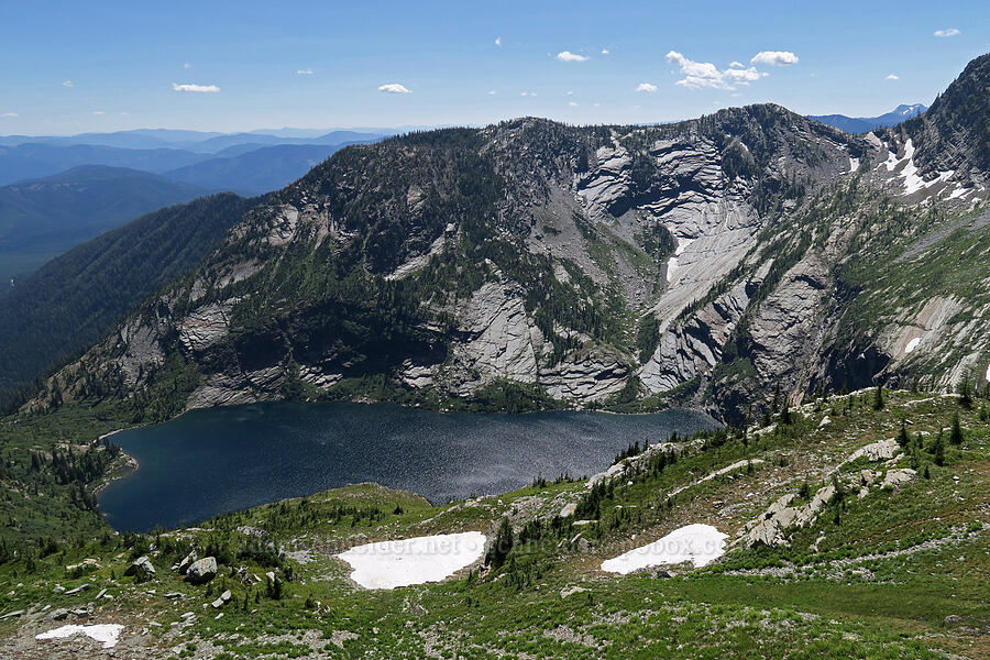Leigh Lake [above Leigh Lake, Cabinet Mountains Wilderness, Lincoln County, Montana]