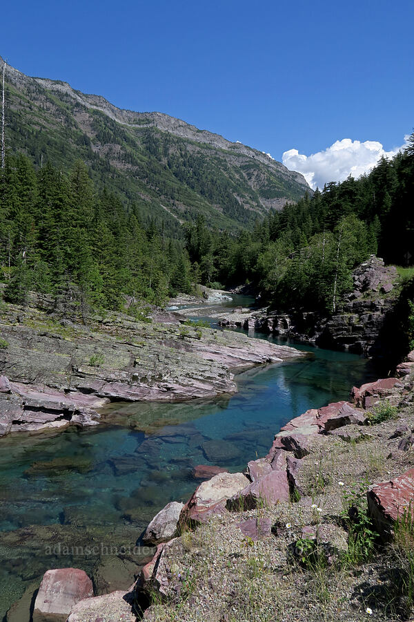 McDonald Creek [Red Rock Point, Glacier National Park, Flathead County, Montana]