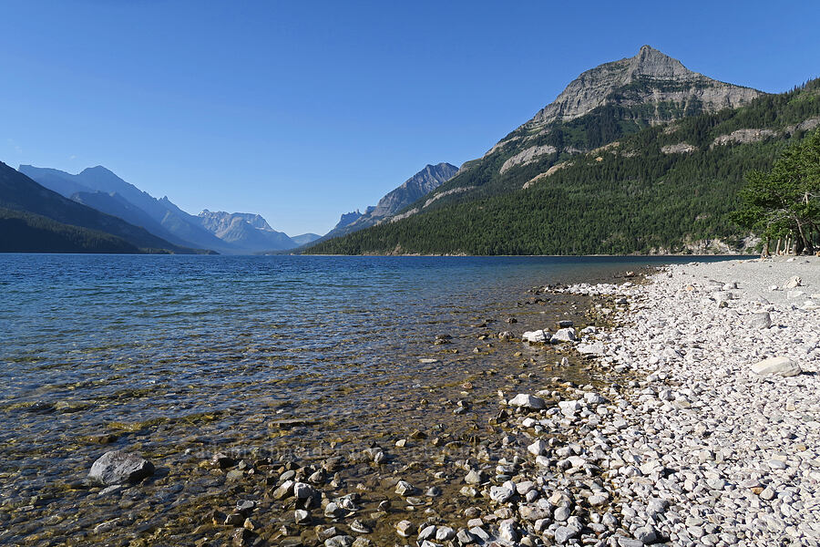 Upper Waterton Lake & Mt. Richards [Waterton Townsite, Waterton Lakes National Park, Alberta, Canada]