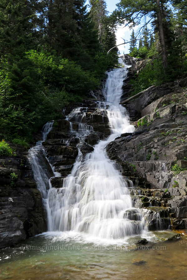 Twin Falls [Twin Falls Trail, Glacier National Park, Glacier County, Montana]