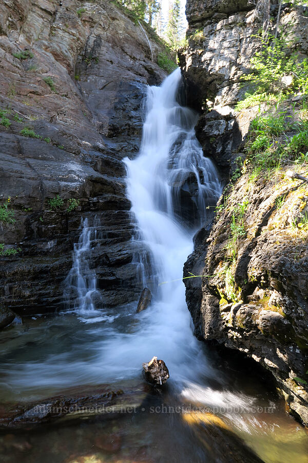 Twin Falls [Twin Falls Trail, Glacier National Park, Glacier County, Montana]