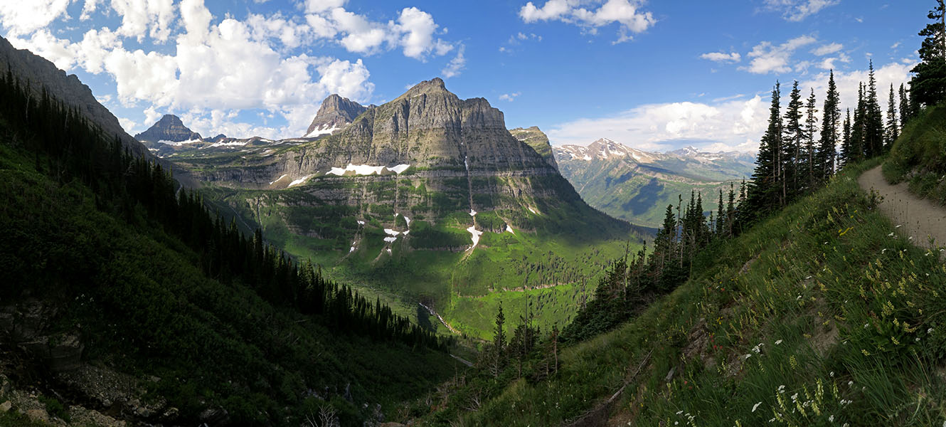 Highline Trail panorama [Highline Trail, Glacier National Park, Flathead County, Montana]