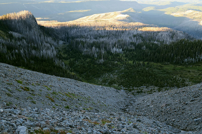 talus above Elk Cove [Elk Cove, Mt. Hood Wilderness, Hood River County, Oregon]